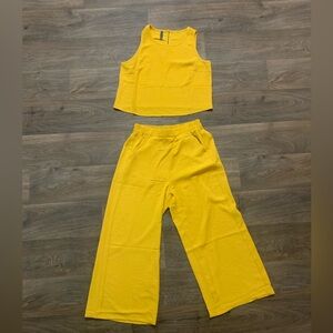 Vibrant Yellow Two Piece Set